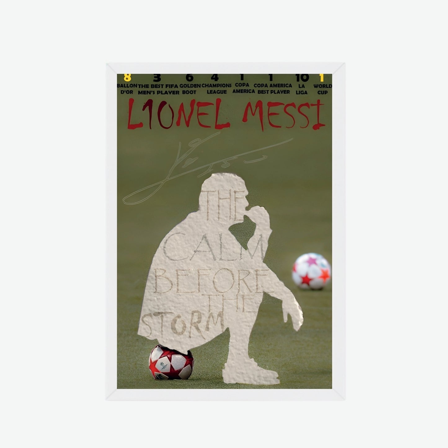 Lionel Messi “Calm Before the Storm” Poster