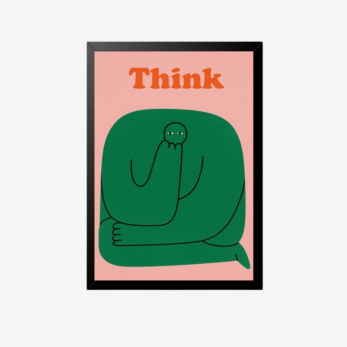 Think Modern Abstract Wall Art Frame