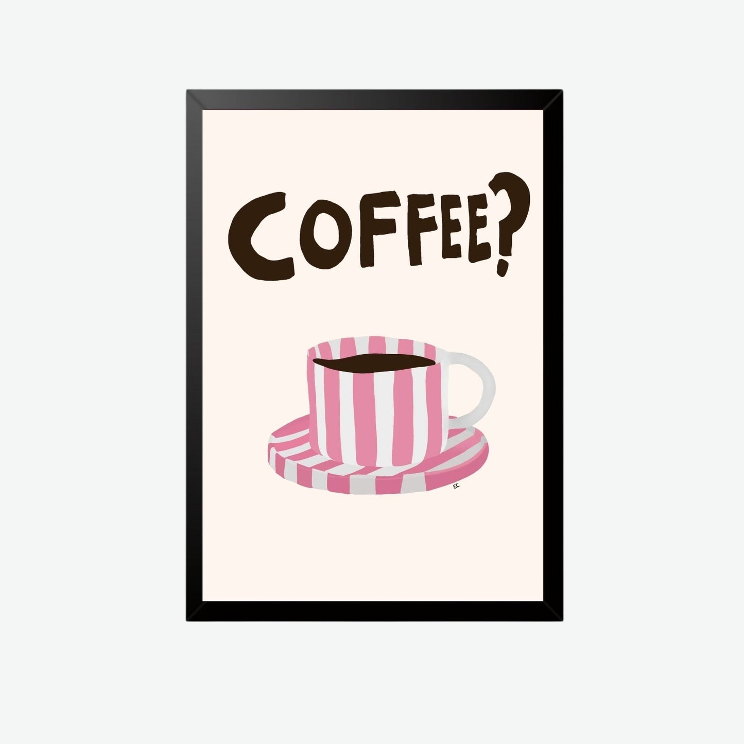 Coffee? Playful Wall Art Frame