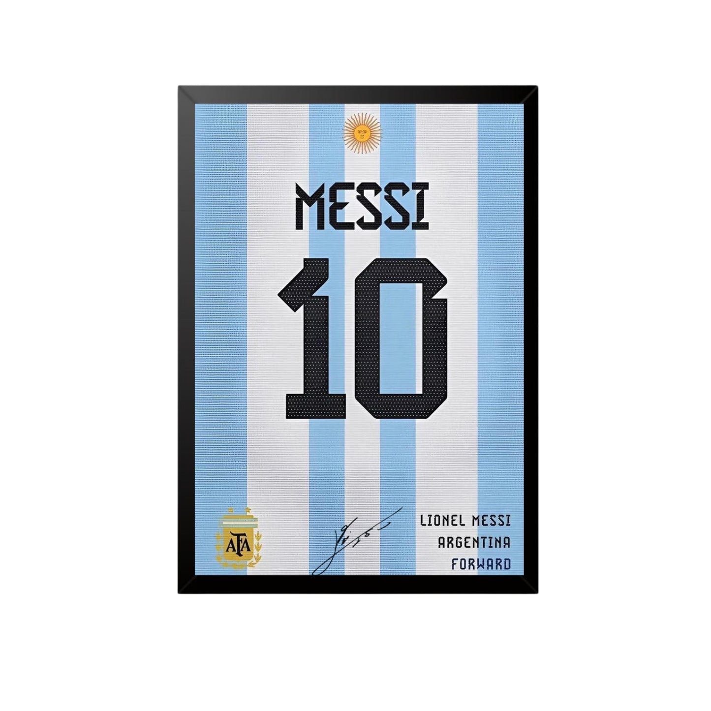 Messi Argentina No.10 Jersey Wall Art Frame