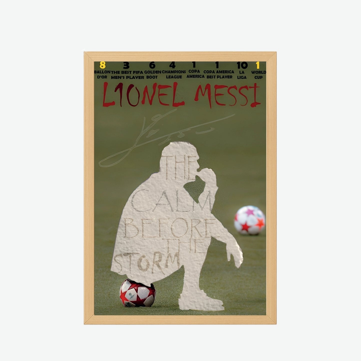 Lionel Messi “Calm Before the Storm” Poster