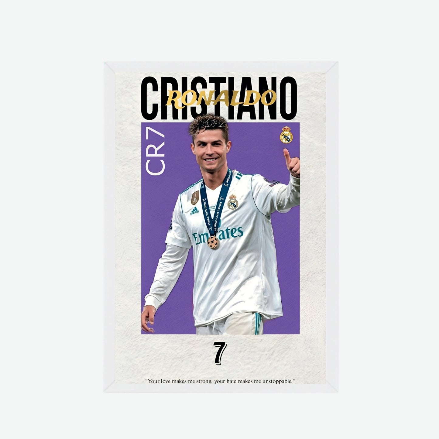 CR7 Real Madrid Victory Poster