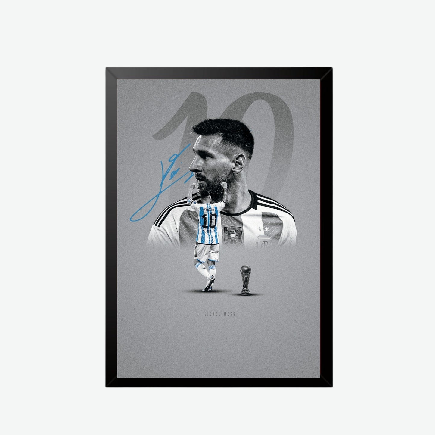 Lionel Messi Argentina World Champion Poster