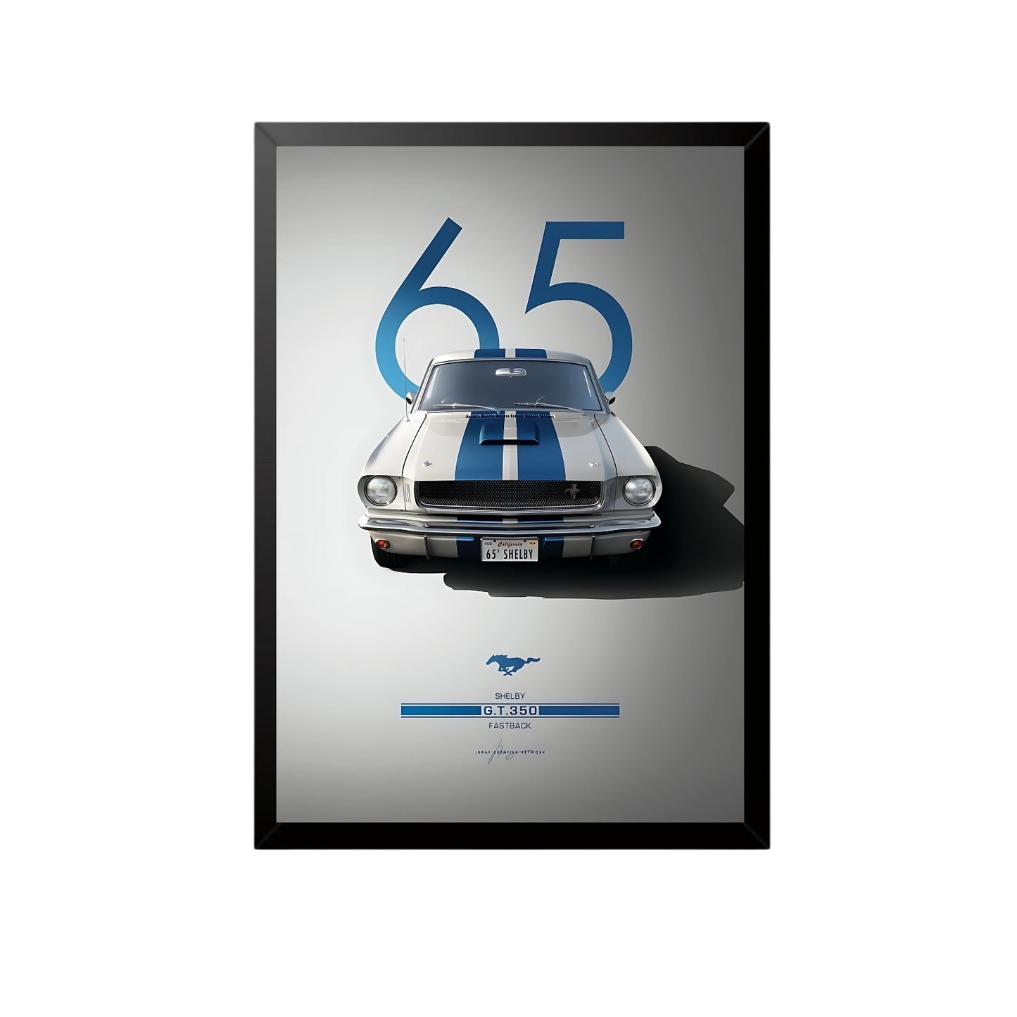 1965 Shelby Mustang GT350 Wall Art Frame