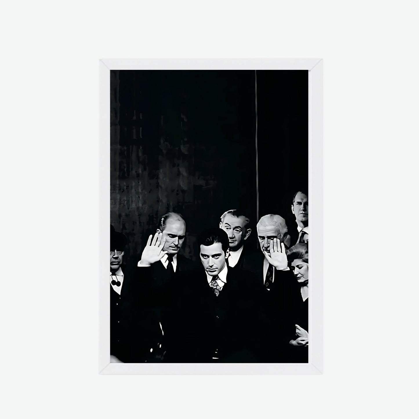 The Godfather Black & White Poster