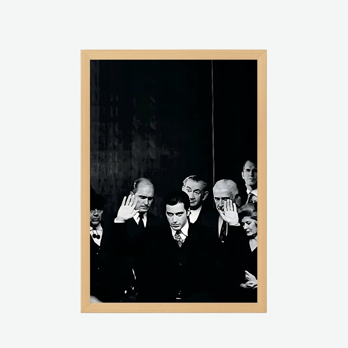 The Godfather Black & White Poster