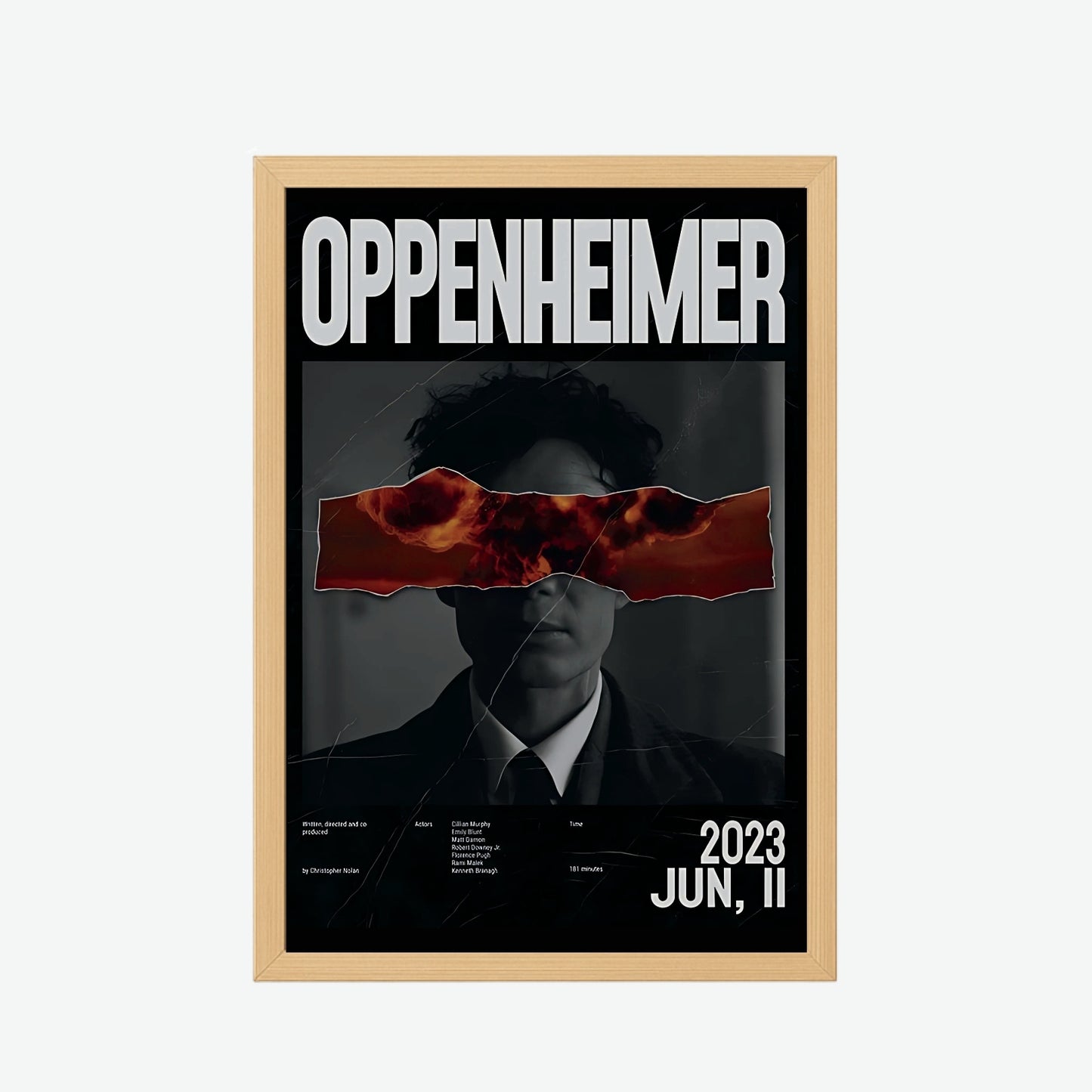 Oppenheimer 2023 Minimalist Poster