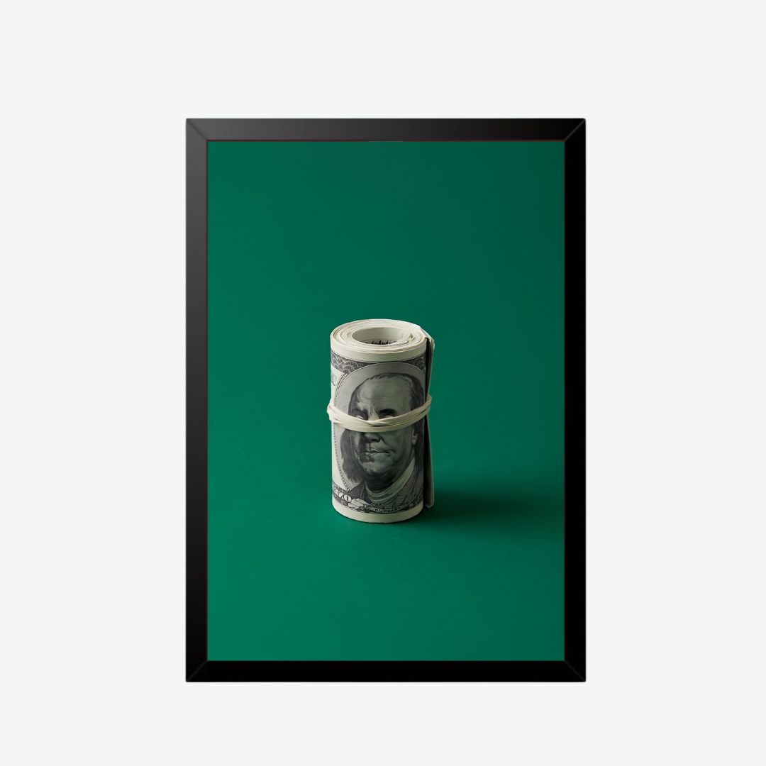 Dollars wall poster