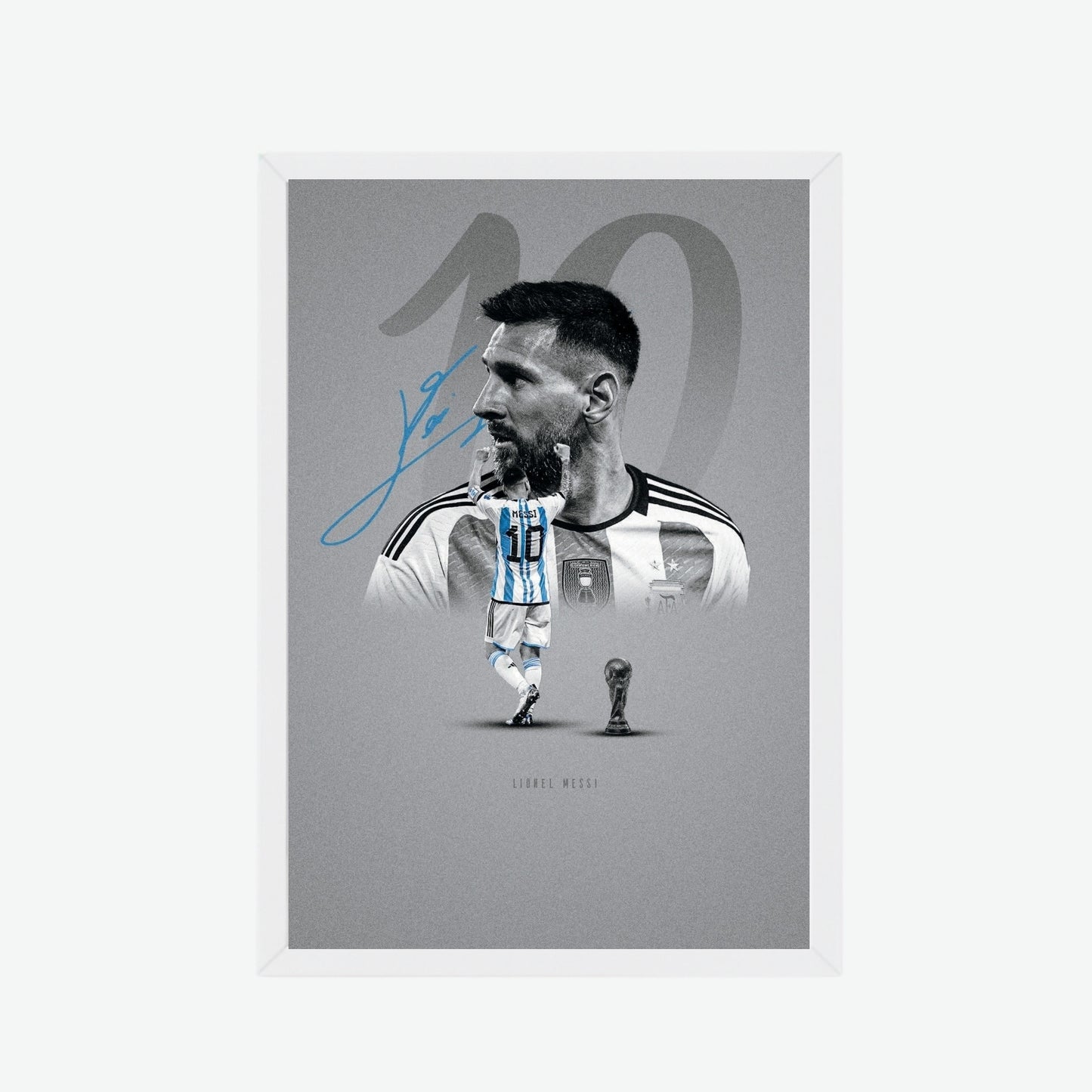 Lionel Messi Argentina World Champion Poster