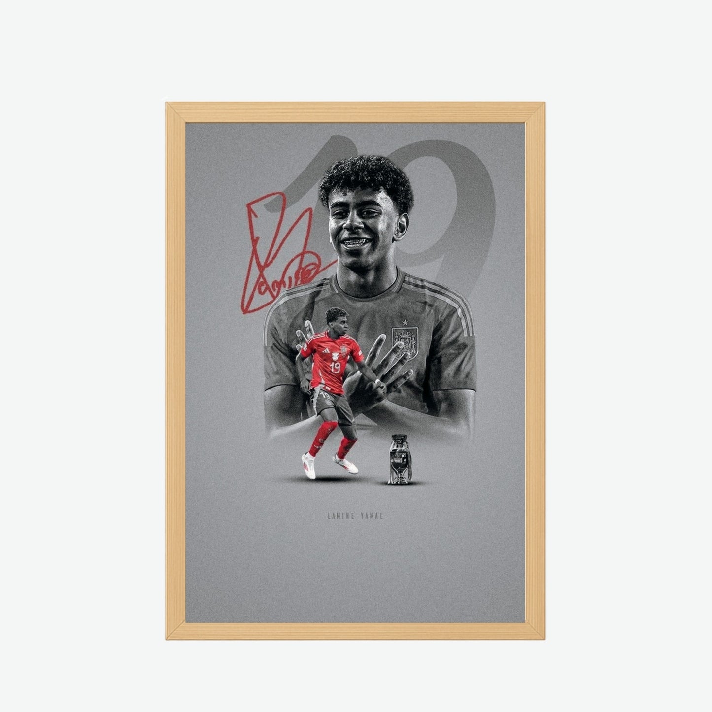 Lamine Yamal Spain Football Poster