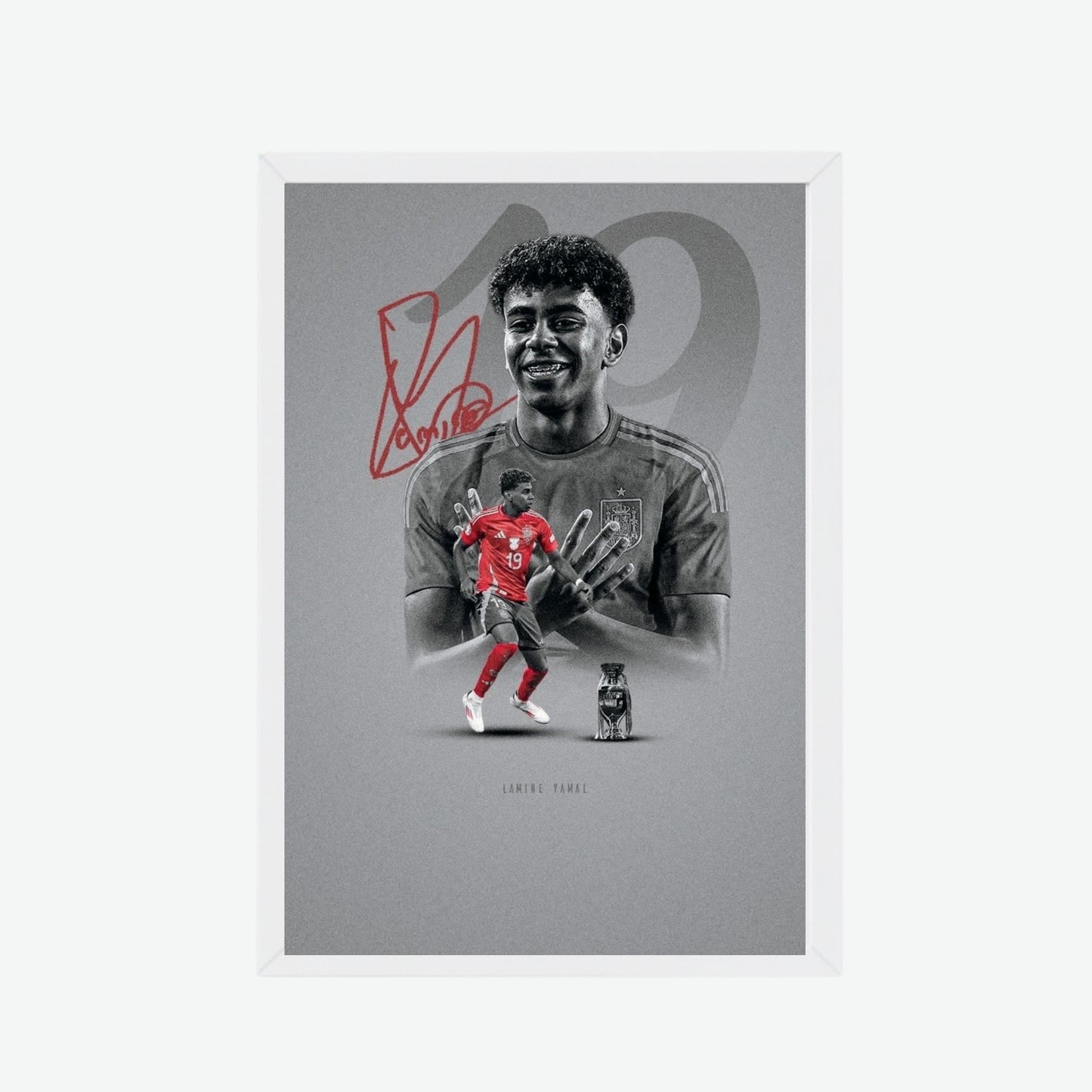 Lamine Yamal Spain Football Poster