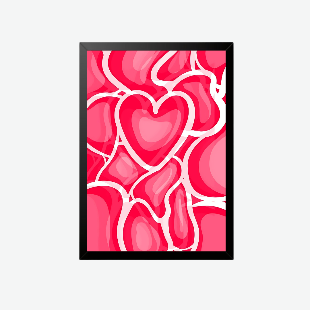 Ma chérie pink posters Set of III