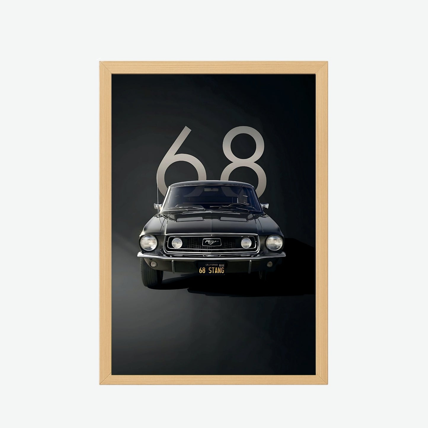 1968 Ford Mustang Fastback Poster
