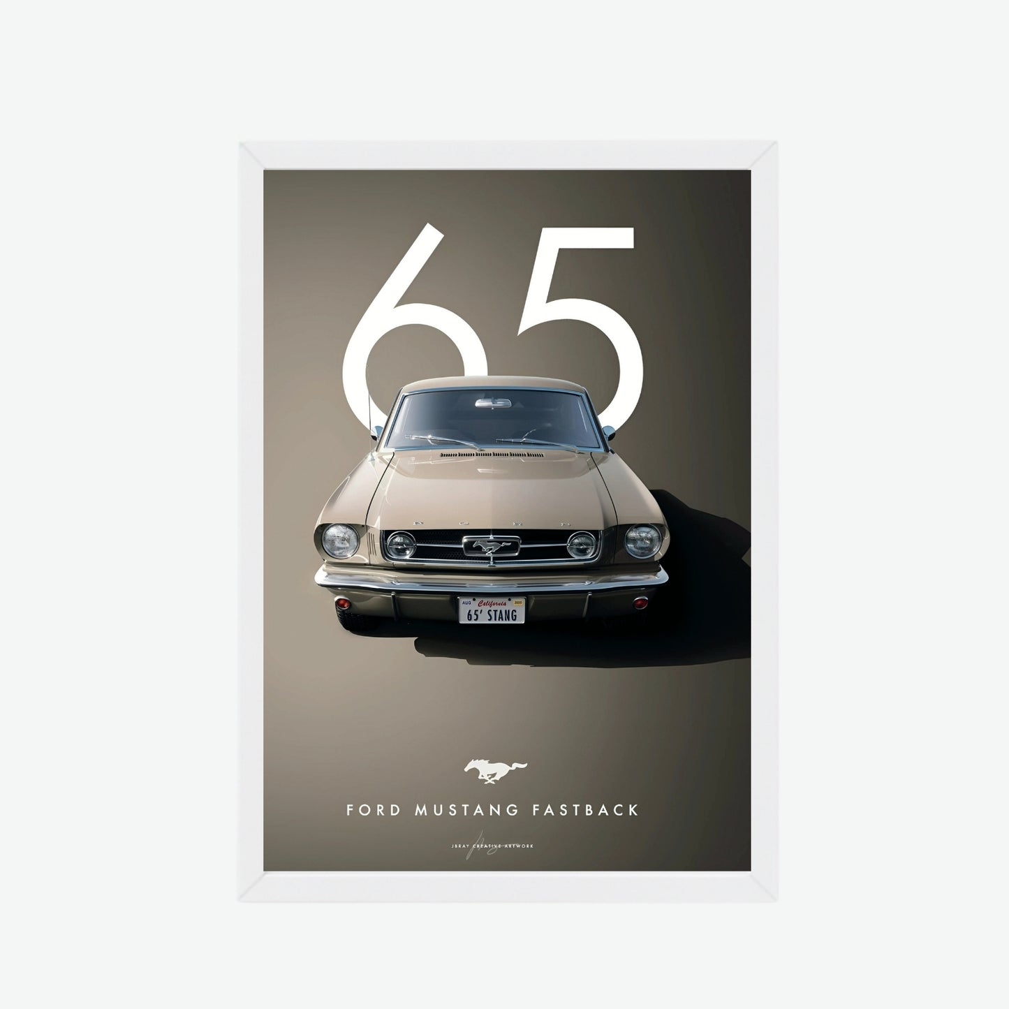 1965 Ford Mustang Fastback Poster