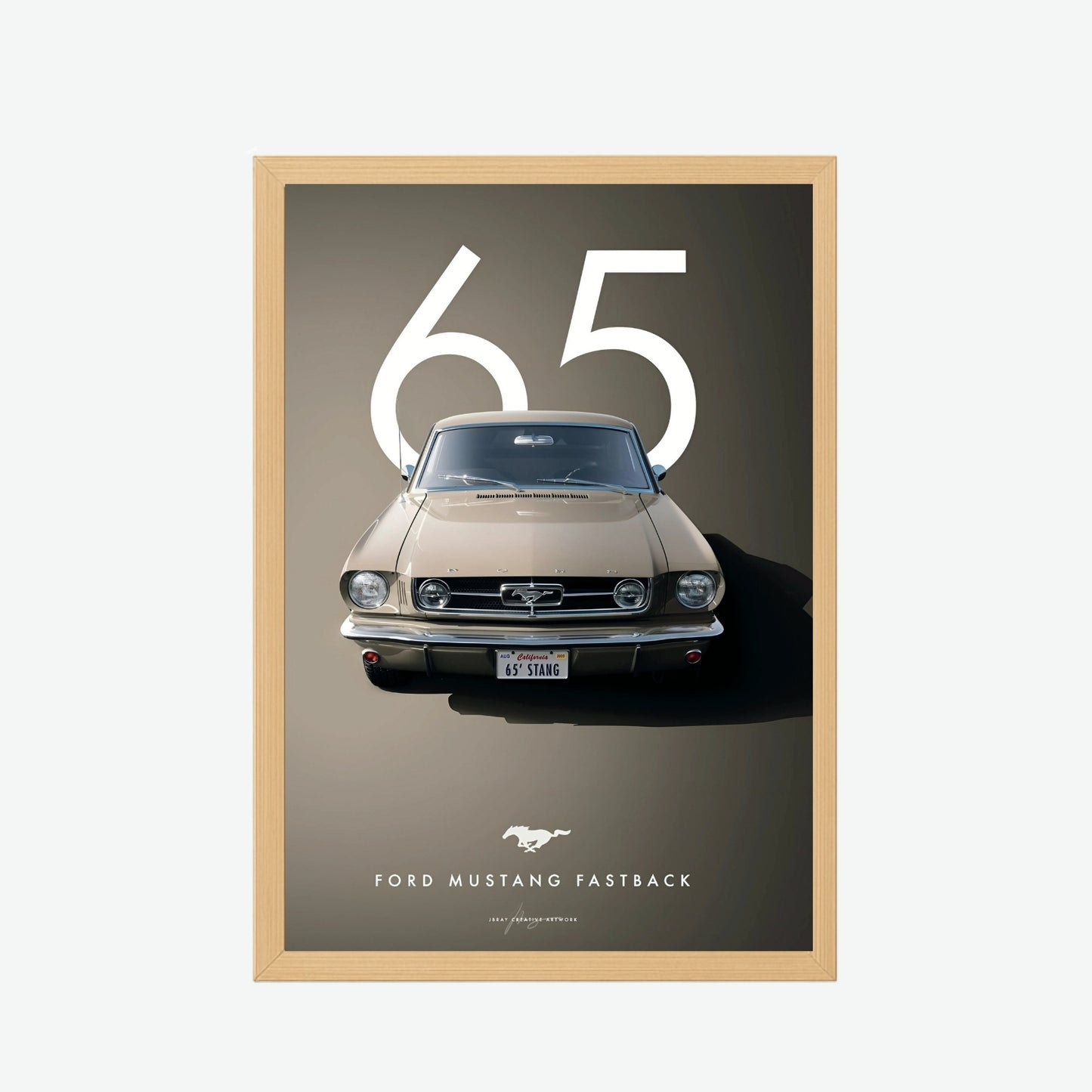 1965 Ford Mustang Fastback Poster