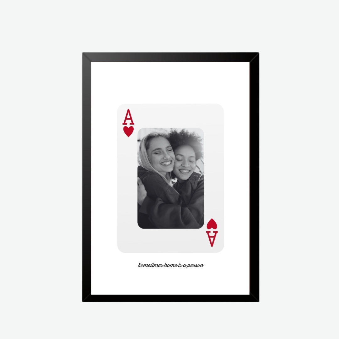 Custom Ace of Hearts Frame