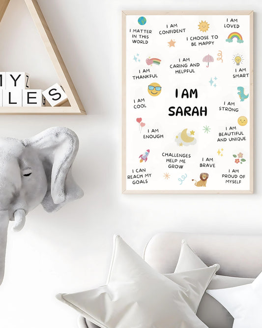 Personalized Name Wall Art for Kids