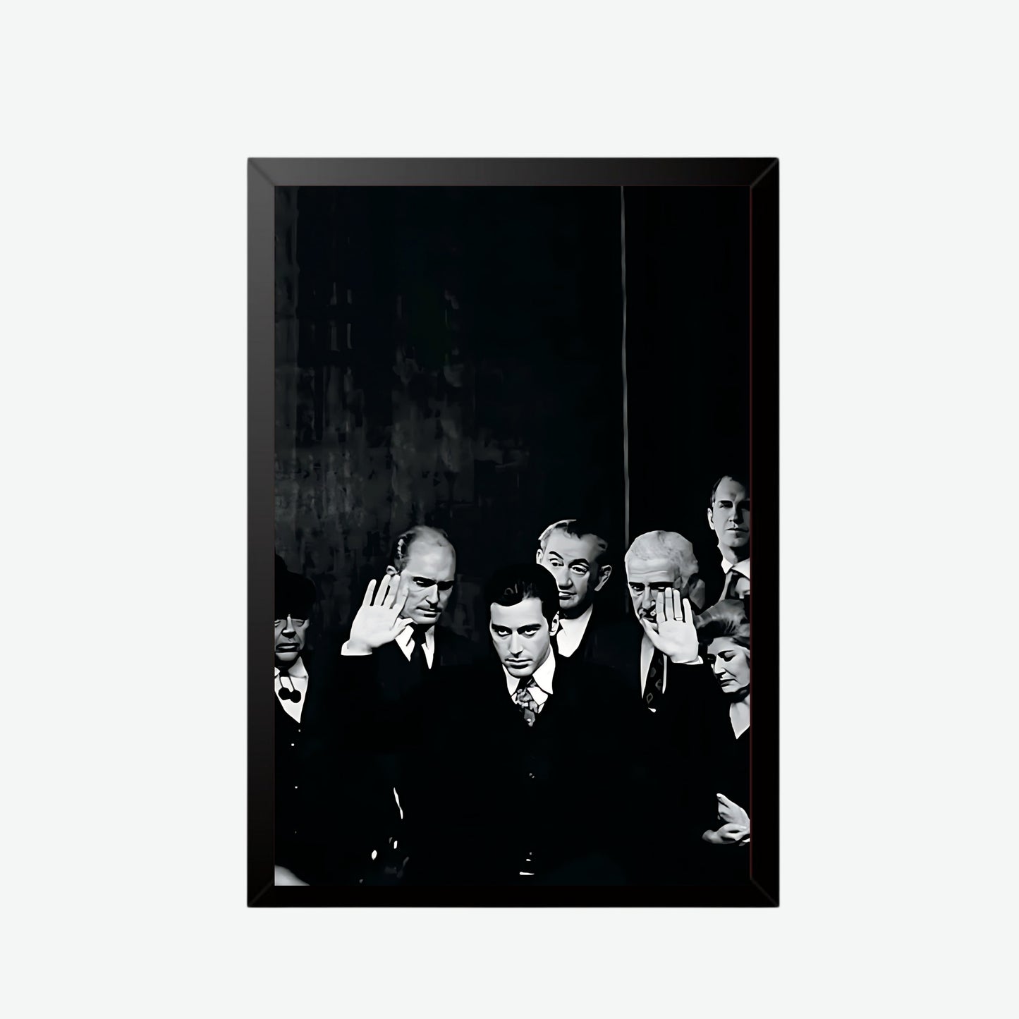 The Godfather Black & White Poster