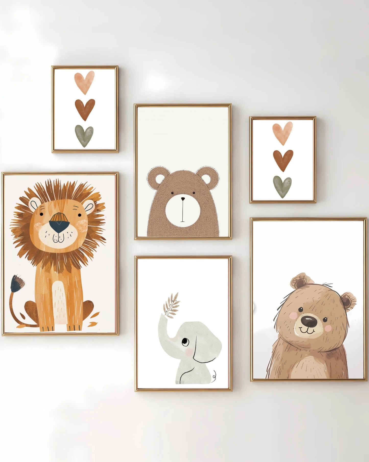 Woodland Animal Kids Wall Art Set