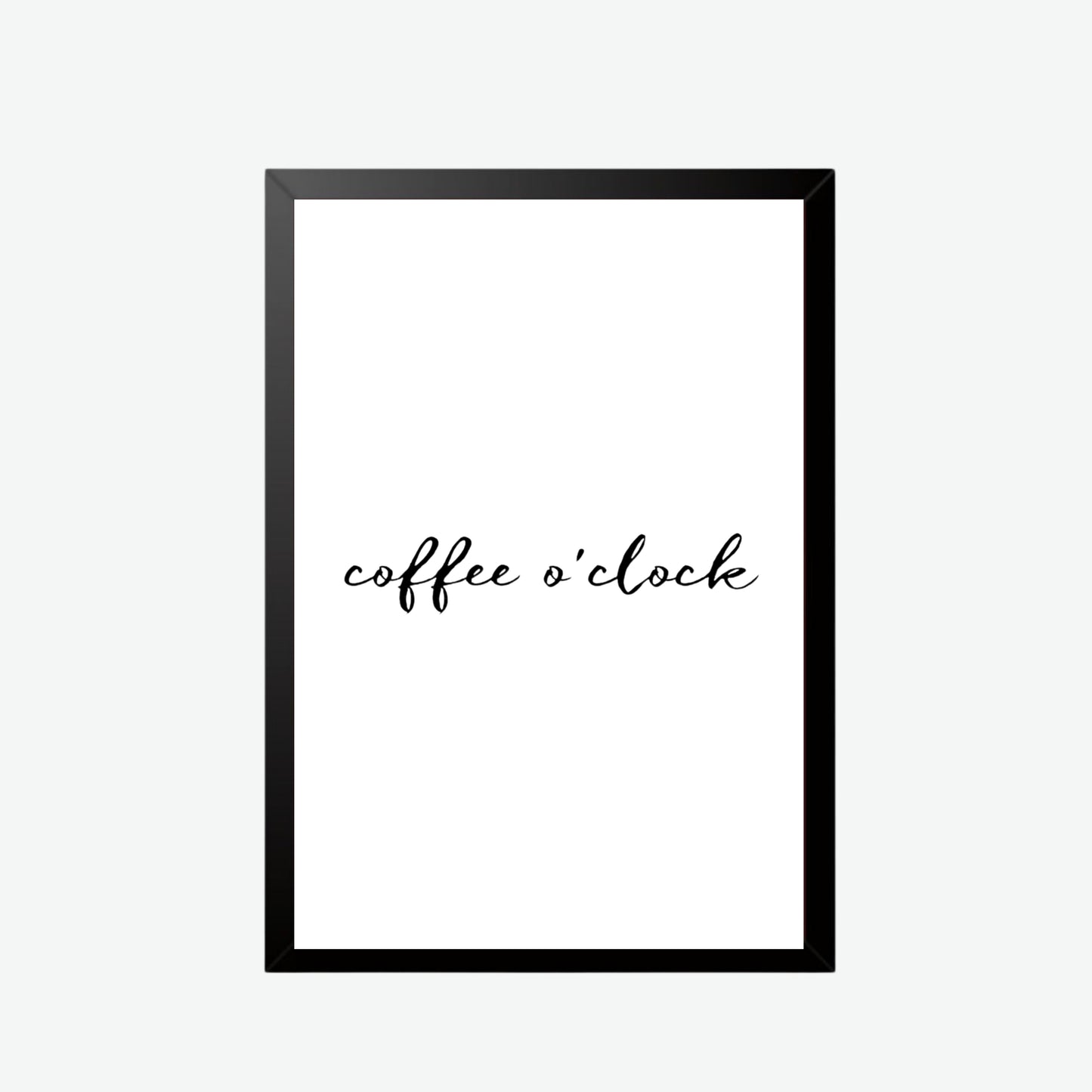 Coffee O’Clock Minimalist Wall Art