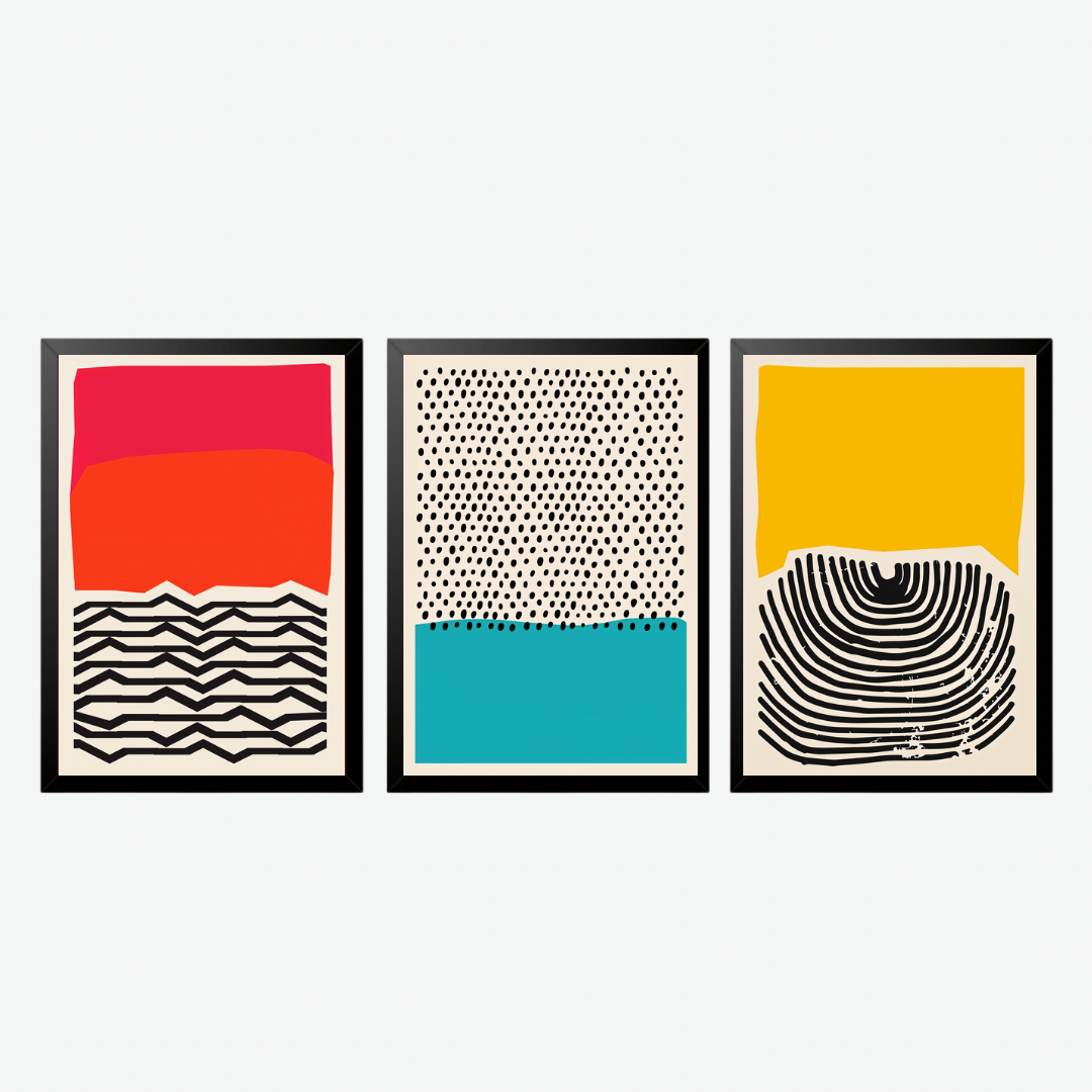Modern Abstract Wall Art – Set of III