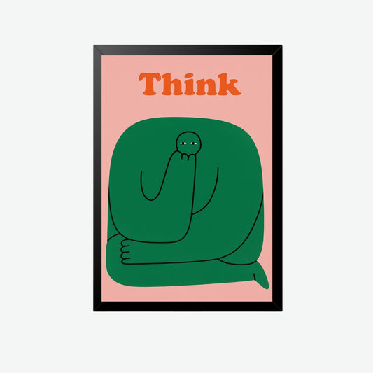 Think Modern Abstract Wall Art Frame