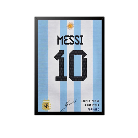 Messi Argentina No.10 Jersey Wall Art Frame