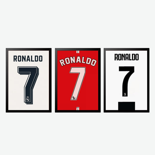Ronaldo Jersey Legacy Wall Art Set