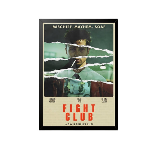 Fight Club (1999) Movie Poster Wall Art Frame