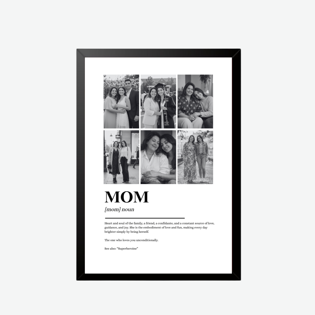 Custom “Mom” Photo Collage Frame