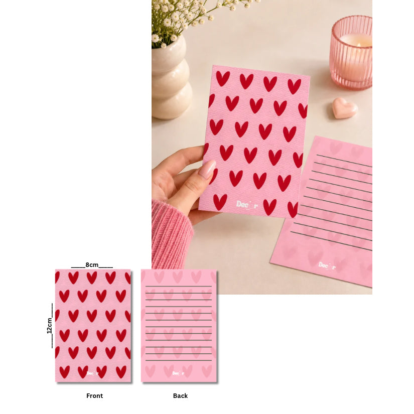 Red hearts Greeting card