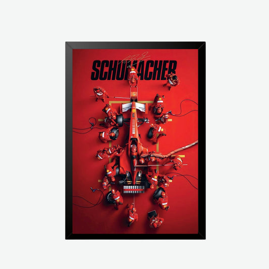 Michael Schumacher Ferrari Pit Stop Poster