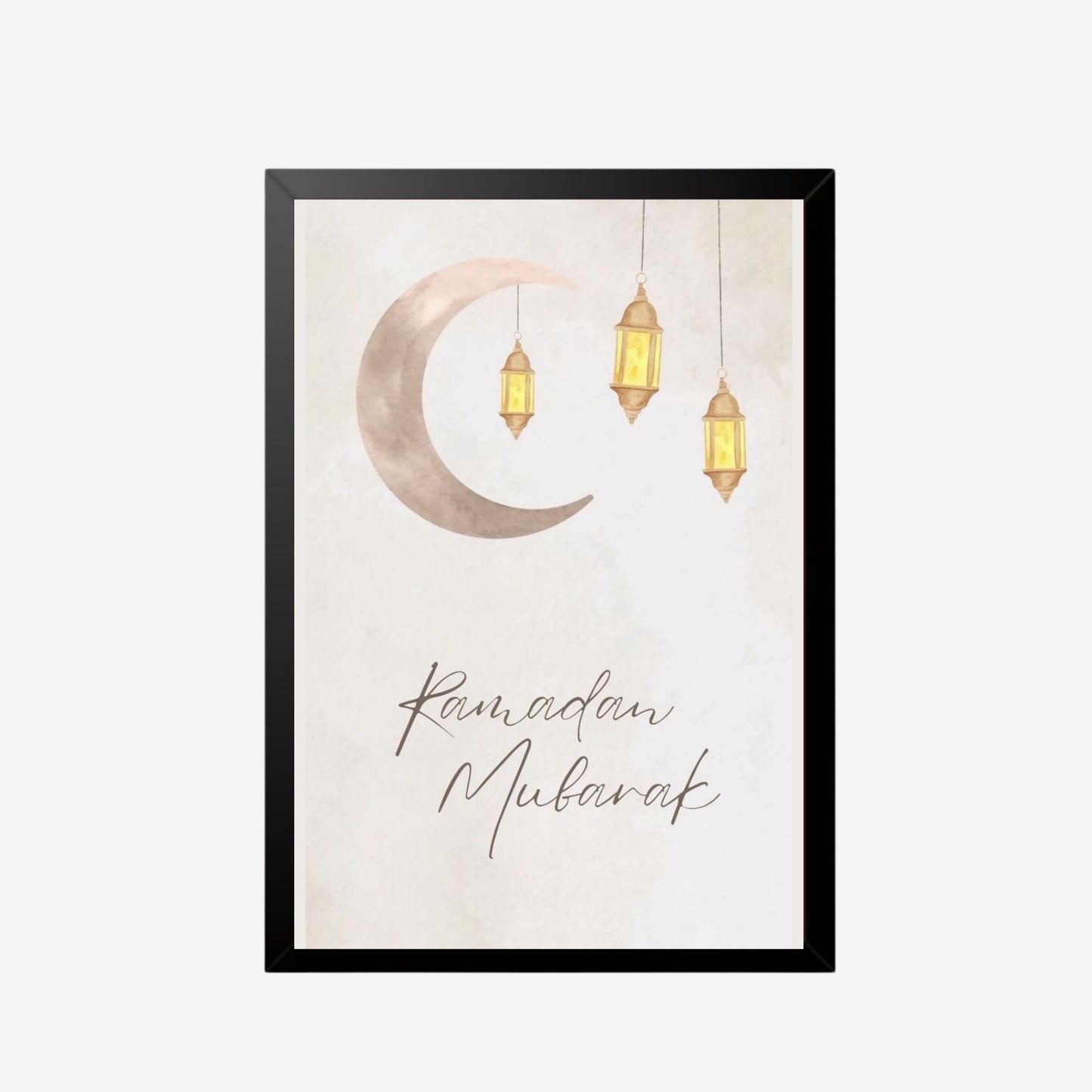 Ramadan Mubarak Crescent Frame