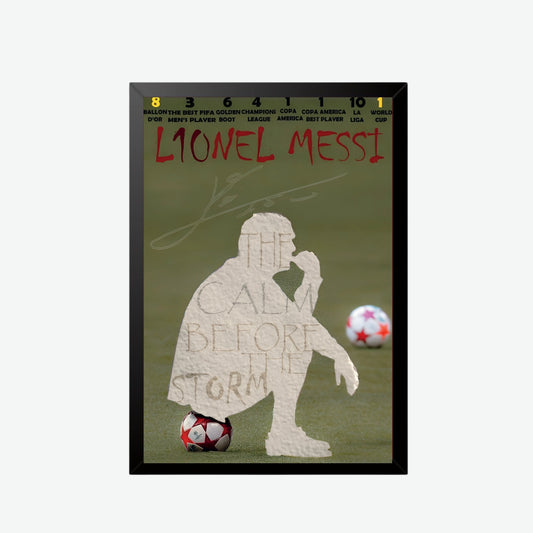 Lionel Messi “Calm Before the Storm” Poster