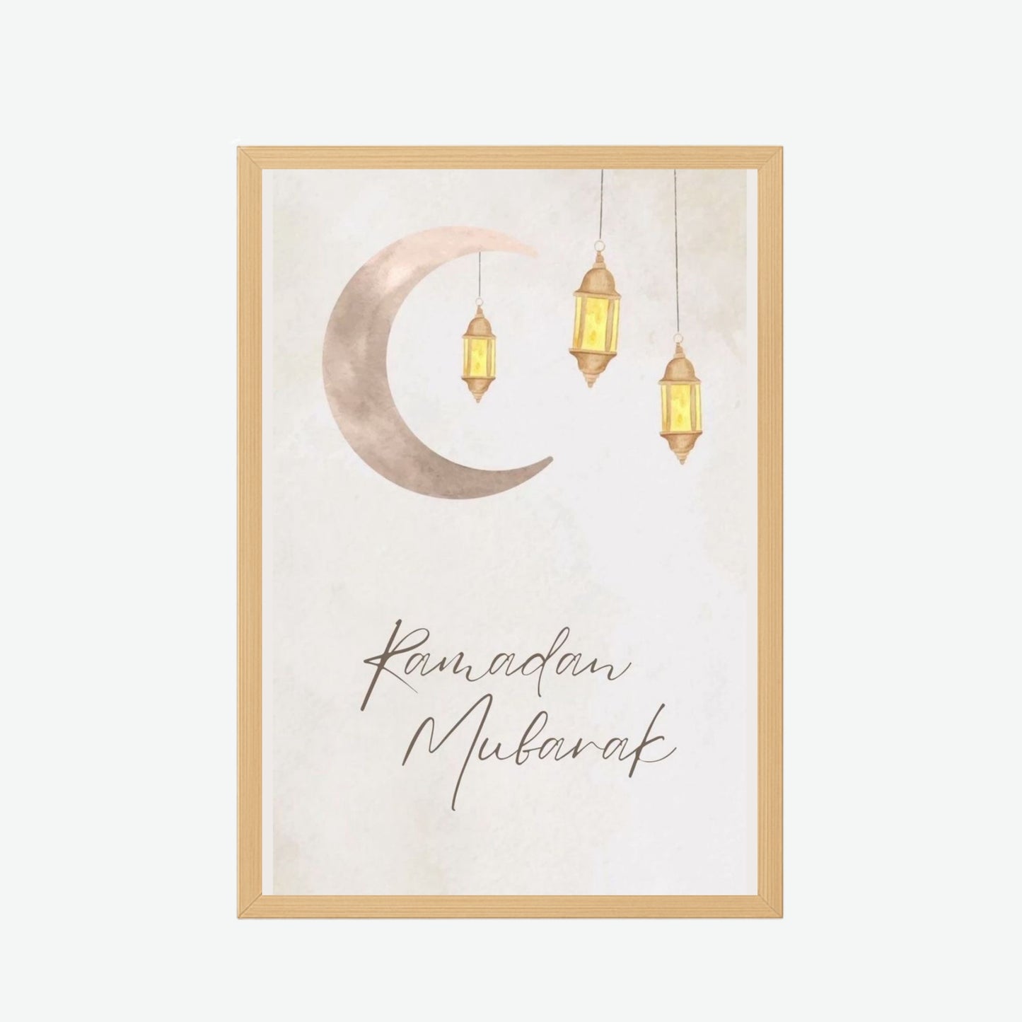 Ramadan Mubarak Crescent Frame