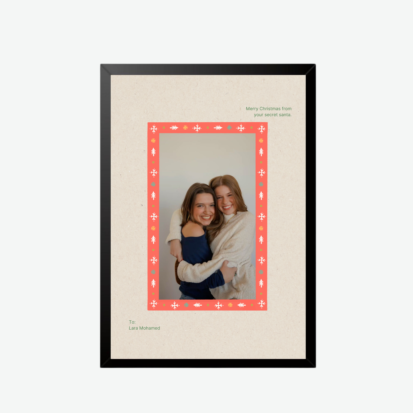 Christmas Personalized Wall Frame IIII | Limited Edition
