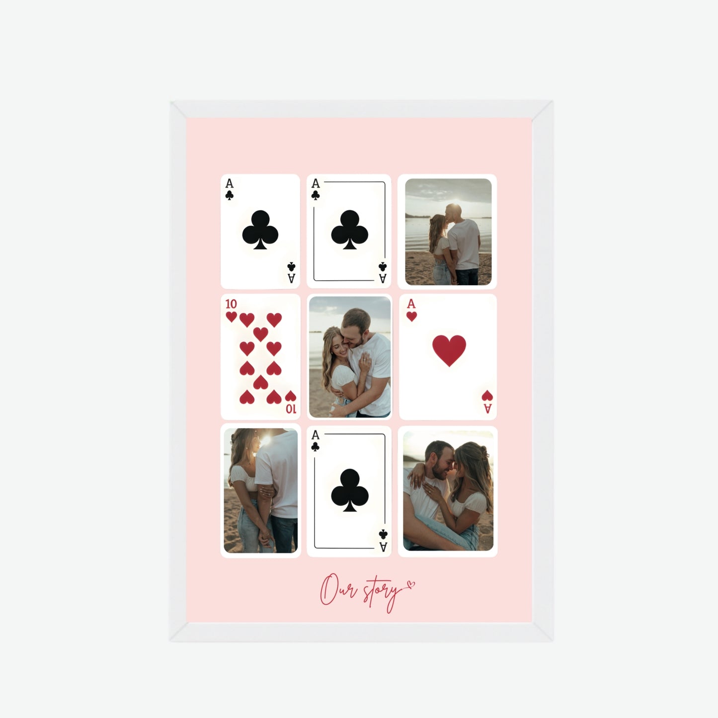 Our Story Playing Cards Frame