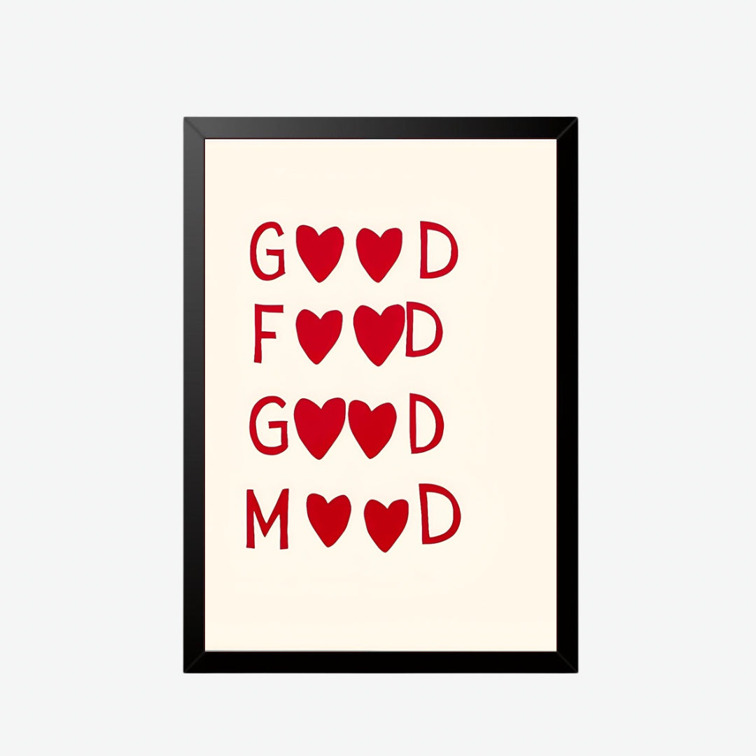 Good Food, Good Mood Wall Poster