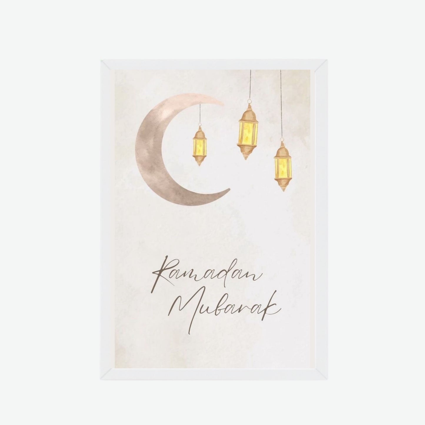 Ramadan Mubarak Crescent Frame
