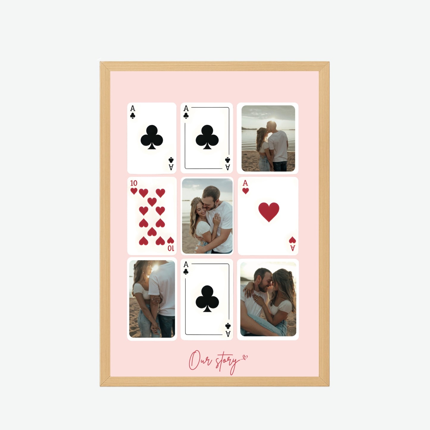 Our Story Playing Cards Frame