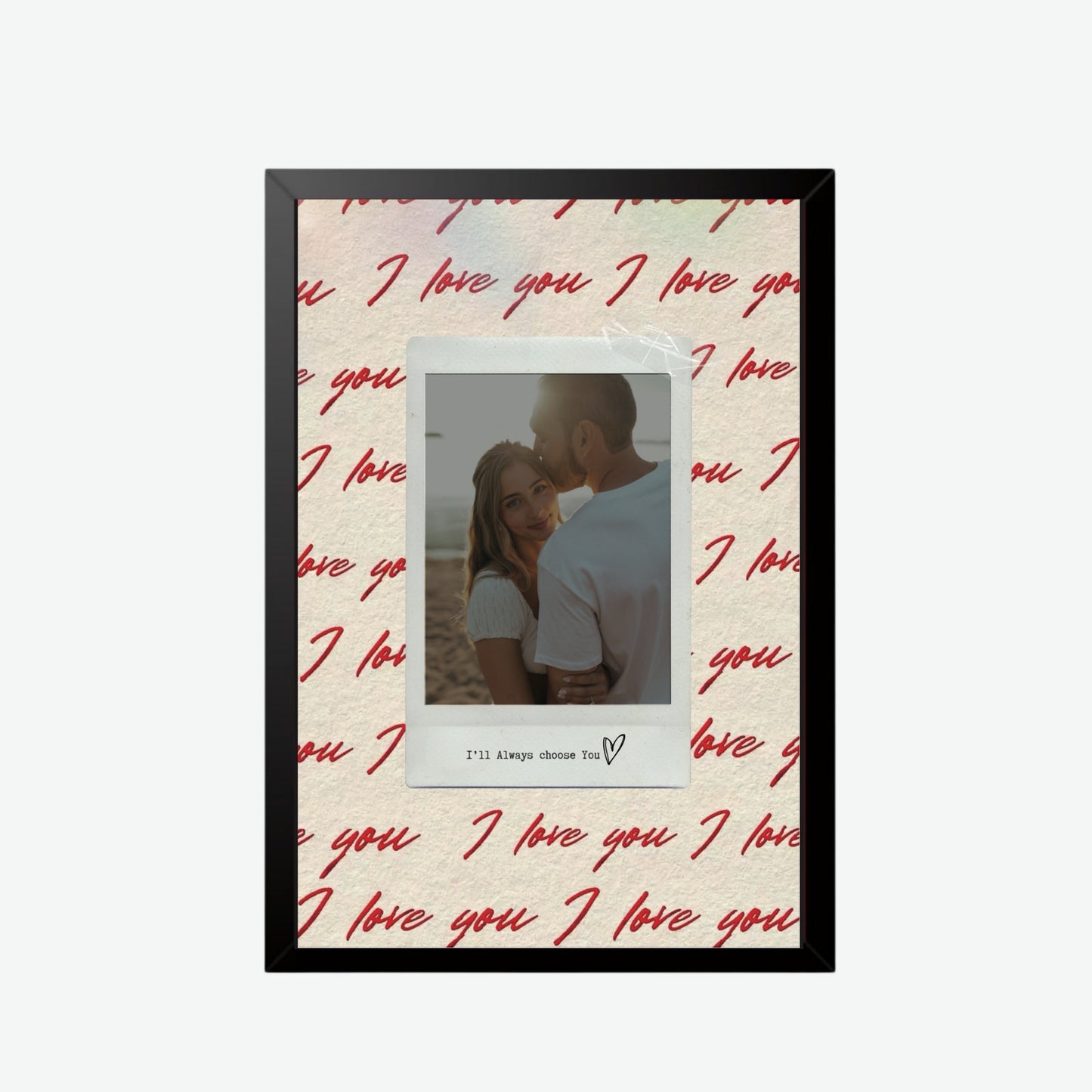 I Love You Polaroid Frame