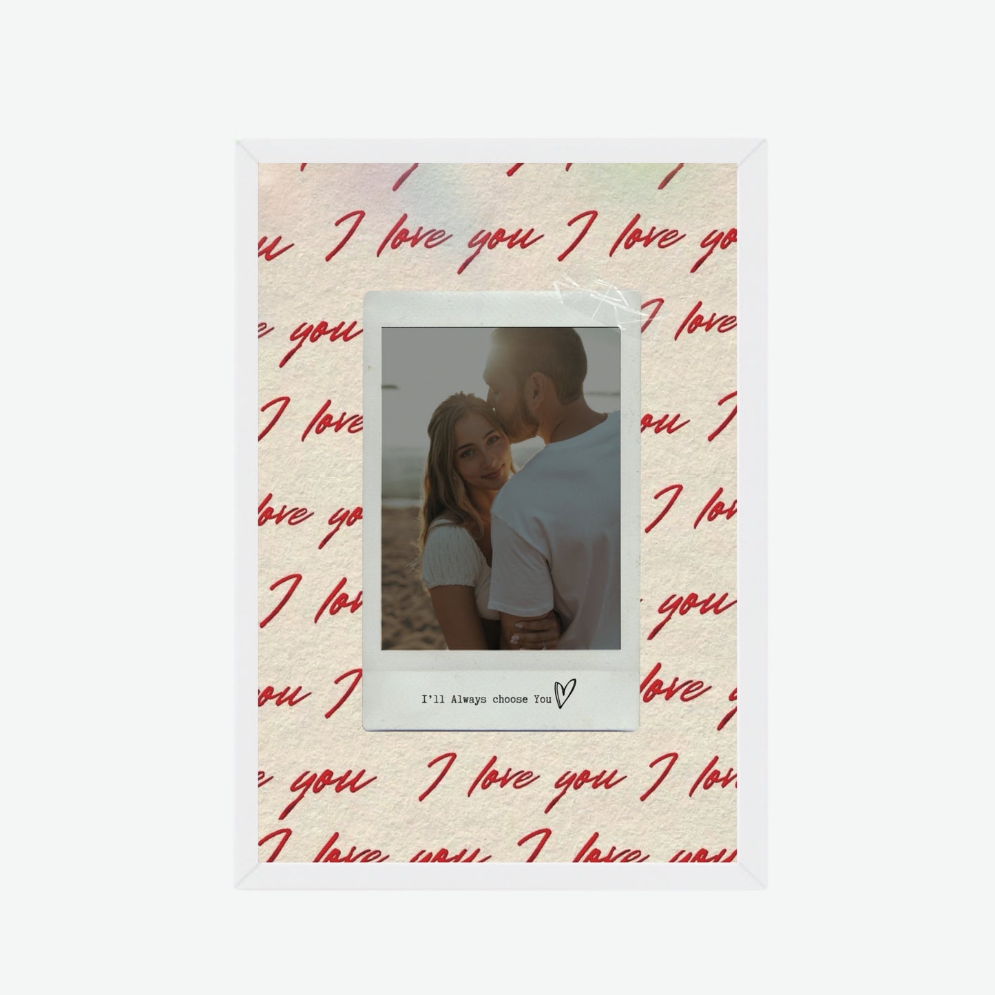 I Love You Polaroid Frame