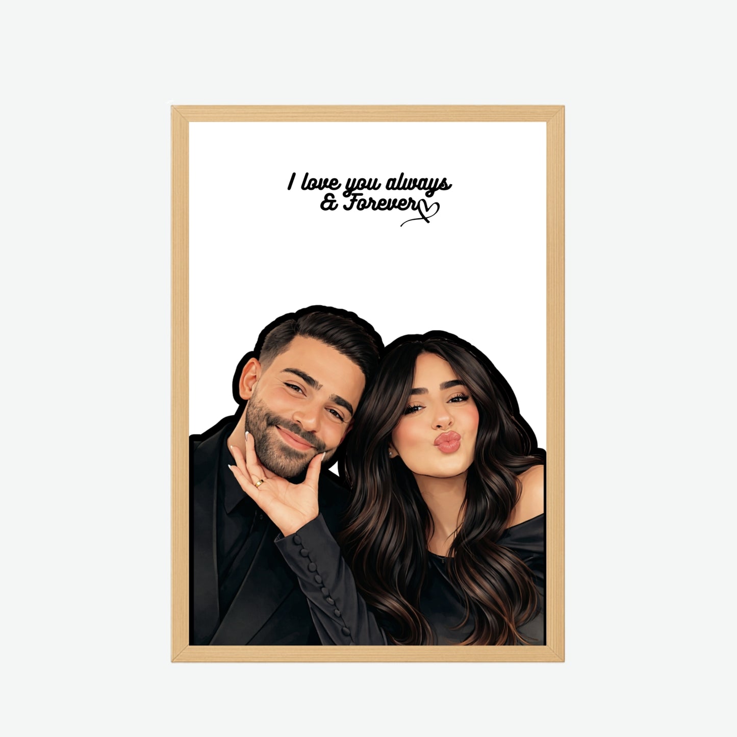 Forever Love Ilustrated Frame