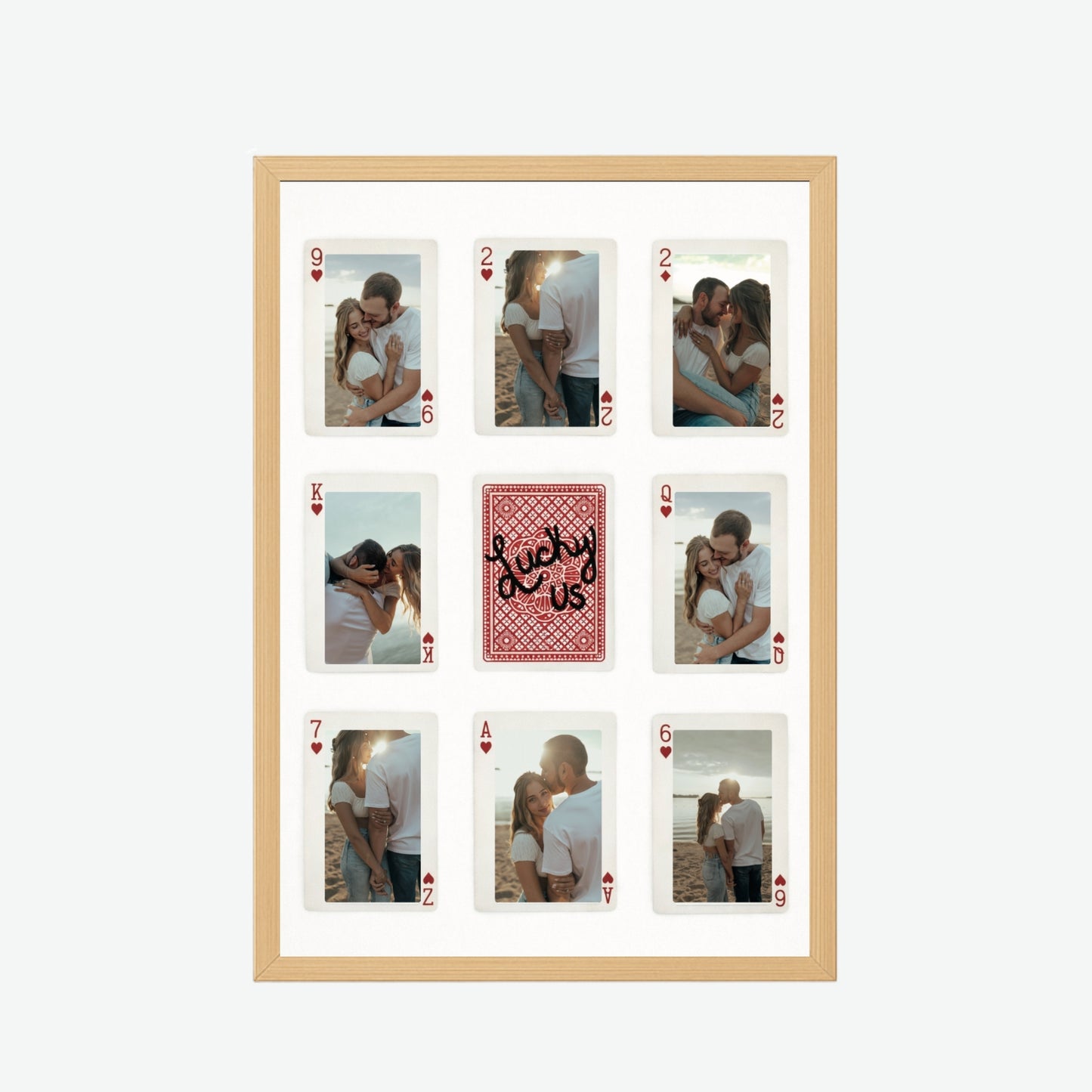 Love Us Playing Cards Frame