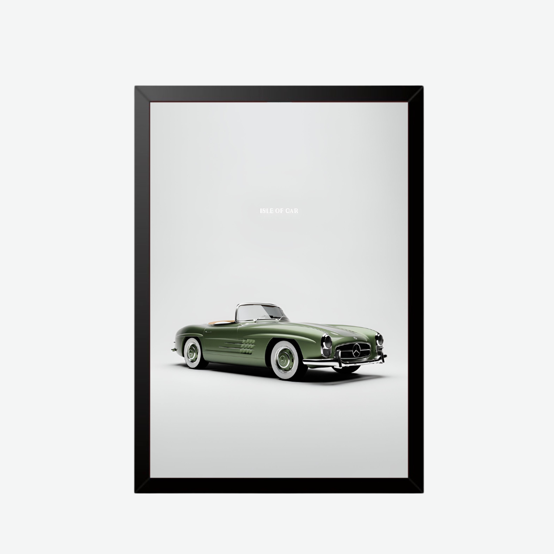 MERCEDES AMG SLS Classic Car Wall Poster