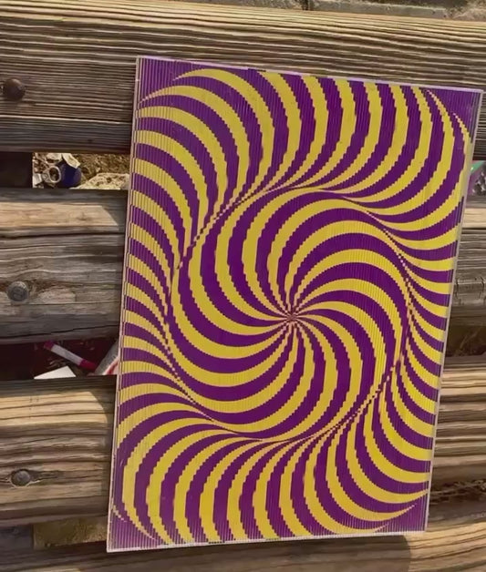 Circle Waves Lenticular Poster.