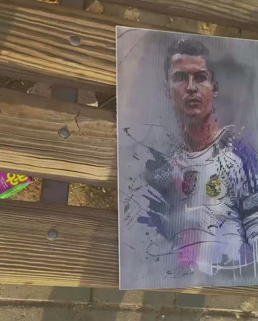 Messi X Cristiano 3D Lenticular Poster.